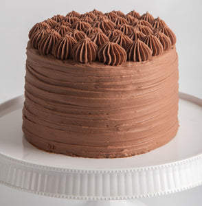 Vegan Vanilla Cake with Chocolate Frosting